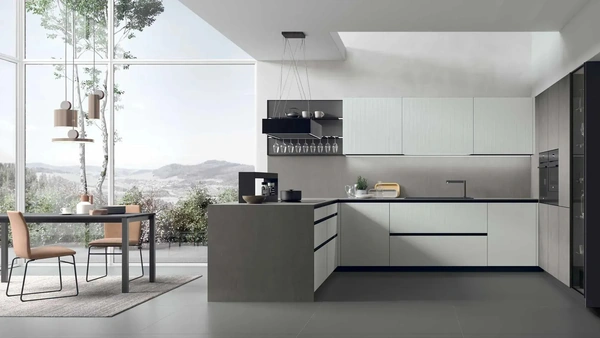 Cucina Moderna con penisola Aliant 06 di Stosa