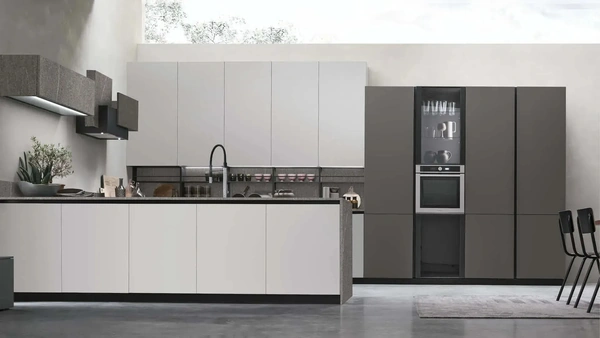 Cucina Moderna con penisola Metropolis 13 di Stosa